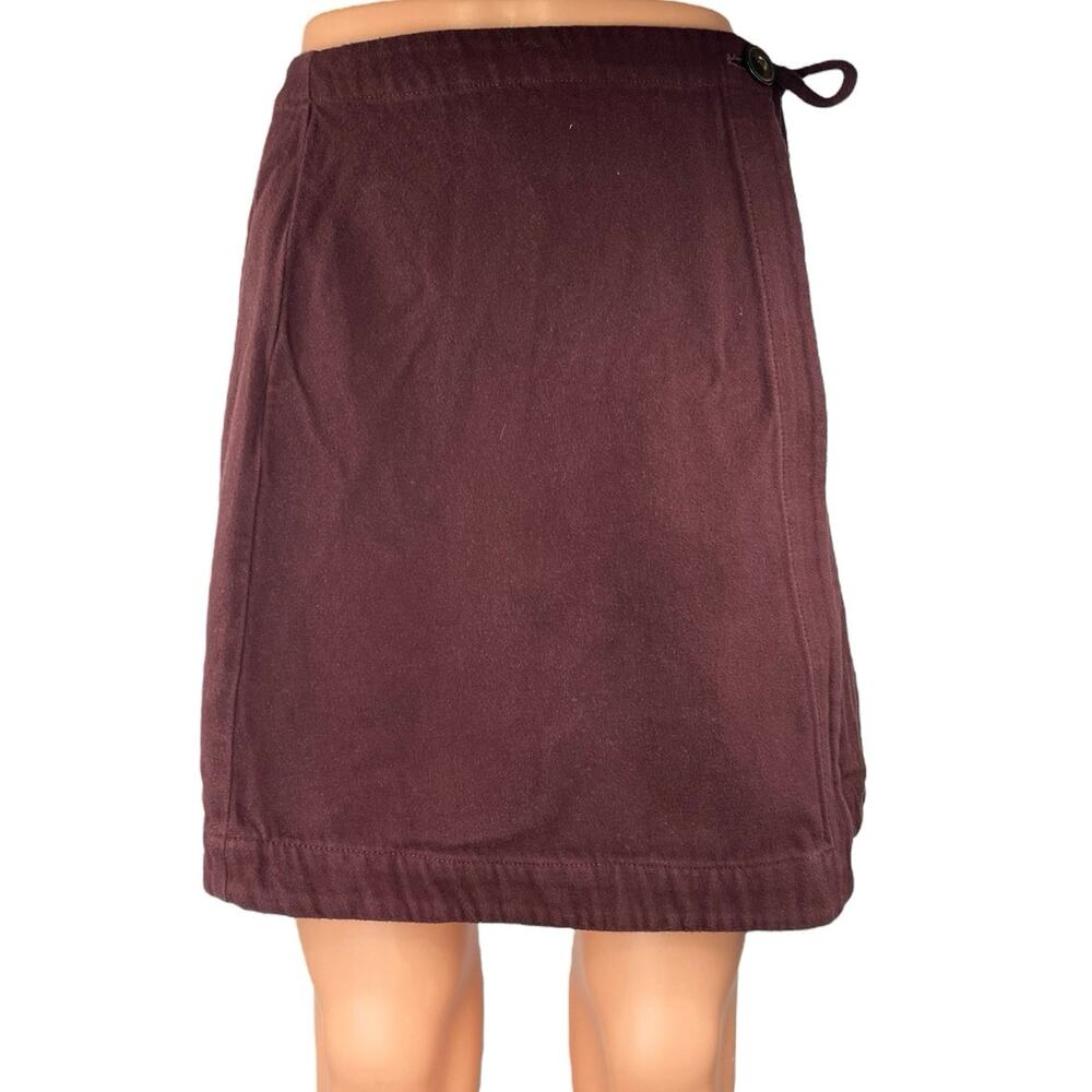 Madewell Women's Brown High Waisted Casual Wrap Mini A Line Skirt Size 2